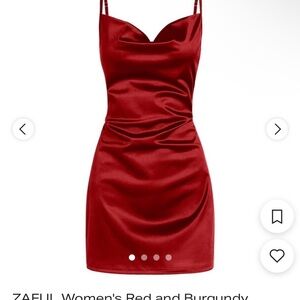 Zaful Burgundy Mini Dress
